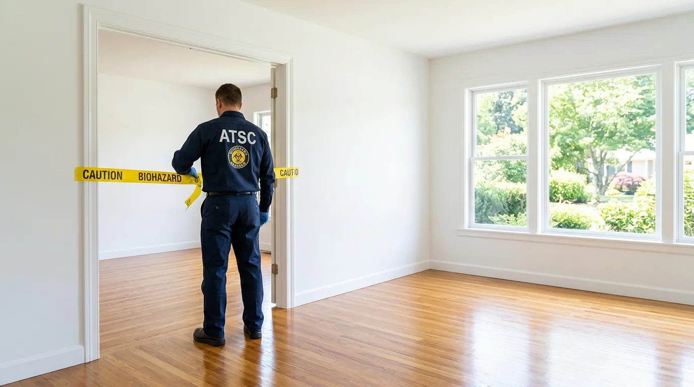 Certified biohazard cleanup crew performing Decomposition Cleanup in Irmo